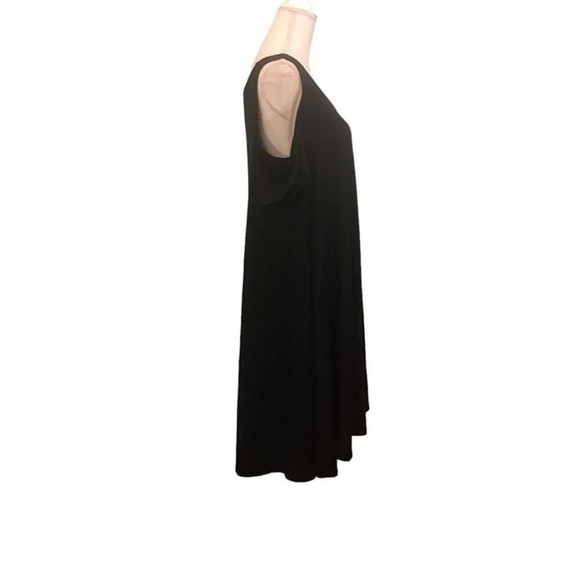 TORRID Size 2 Women's Plus Size Solid Black Super Soft Knit Cold Shoulder Dress - Picture 5 of 6